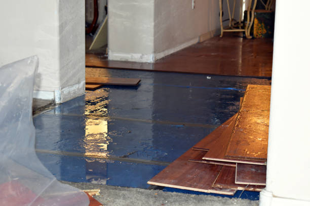 Professional Water Damage Restoration technician working in Neffs, OH